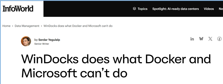 Infoworld article Infoworld article